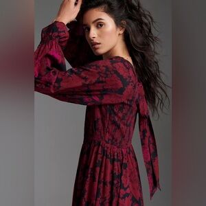 Anthropologie Let Me Be Sharlene Tiered Midi Dress